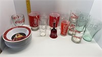 25 PC COCA-COLA GLASS & BOWL LOT