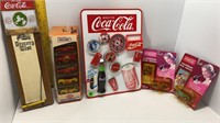 COCA-COLA LOT-MATCHBOX-GROCERY LIST-MAGNETS&BOARD