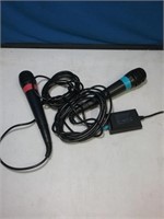 Pair of singstar USB microphones