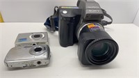 SONY DIGITAL MAVICA + SAMSUNG & VIVITAR CAMERAS