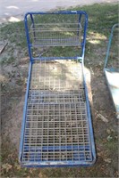 6 wheel flat cart , mesh bottom , 30" x 5'