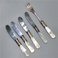 Mother of Pearl Butter Spreaders & Fork