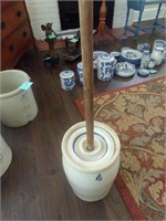 4 Butter Churn with Lid and Plunger