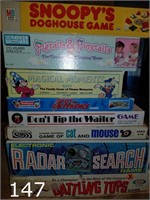 Board game lot including Radar Search+