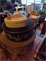 2 Hat Boxes, 1 Heart Tin