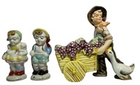 Ceramic Figurines, Set of 3