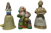 Figurine Bells, Set Of 3