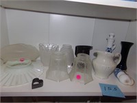 Glass Light Shades, Pitcher and More