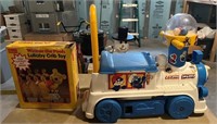 Vintage Smurf's Train & Winnie Pooh Crib Toy