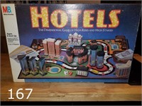 Milton Bradley Hotels Board Game