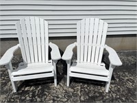 2- Composite Outdoor Adirondack Chairs