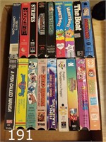 VHS lot including Dino Riders, Stripes+