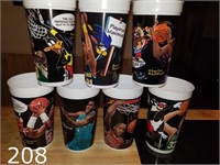 Vintage McDonalds NBA/Looney Tunes cups