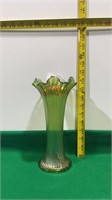 Vintage Carnival Glass Vase 9 1/2"Tall