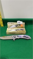 2 New Cutlery Frost  4.5"  Folding Stainless Steel