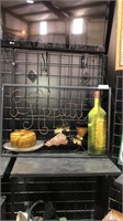 Metal Bon Appetite Wine & Cheese Wall Decor
