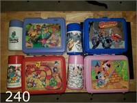 Vintage lunchboxes w. Thermos Ducktales+