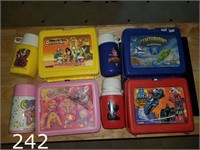 Vintage lunchboxes w. Thermos Centurions+