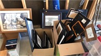 2- Boxes of picture frames and a few with