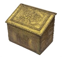 Brass Hinged Box with Figure of Horse
