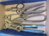 Old nippers & tin snips