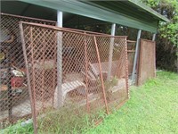 Approx 12 Sheets of Metal Fencing (Rusty)