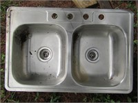 Stainless Steel Sink AS-IS 33" x 22"