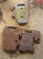 Lot of 3 Tractor Weights