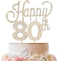 Happy 80th Cake Topper