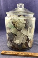 HUGE Jar Of Sea Glass