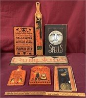 8 Painted Halloween & Fall Signs