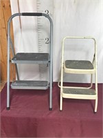 Two Collapsible Step Stools