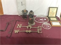 Assorted Collectibles, Weathervane Parts, Torch