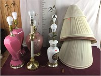 Six Lamps And Six Shades