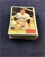 About 55 Mostly Topps Baseball Cards From 1961