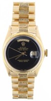 18kt Gold Rolex Day-Date President Black Dial