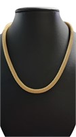 14kt Gold Stunning 17" Italian Designer Necklace