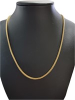 14kt Gold Quality 28" Box Necklace *Heavy