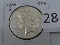 1924-S Silver Peace  Dollar  ***Tax Exempt***