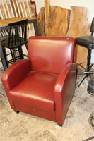 Oxblood Pub Chair