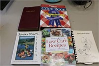 Lot of Cookbooks & Bible
