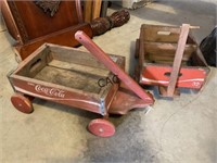 Vintage Coca Cola Wood Wagons