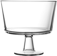 Elegant Trifle Bowl with Pedestal, Round Display