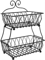 Basket Display Stand, 2-Tier