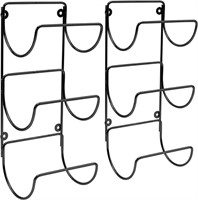 Set of 2 Wall Mounted Towel Rack Holder Set