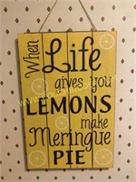 When Life Gives You Lemons Wooden Sign