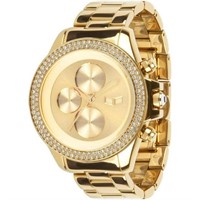 Vestal Swarovski Gold Watch