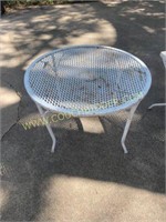 Small White Painted Outdoor Table