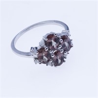 Size 8 Color Changing Garnet & Zircon Ring