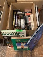 LOT OF VHS TAPES / COFFEE TABLE BOOKS